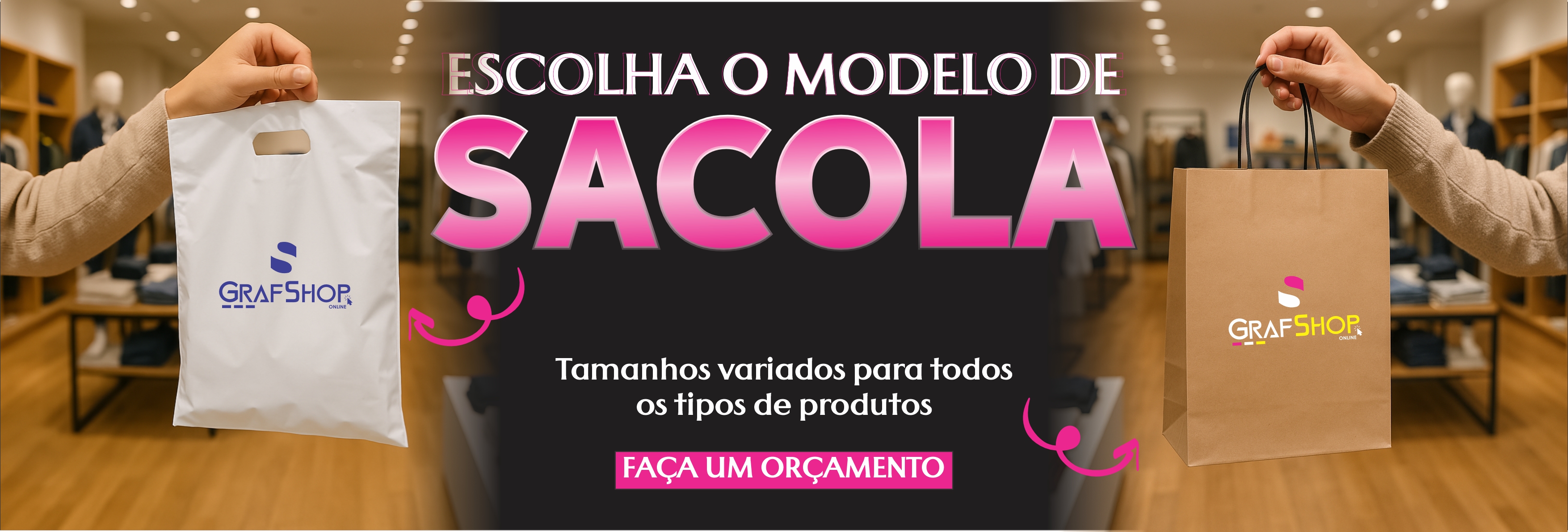 Sacolas Personalizadas com o seu Logo